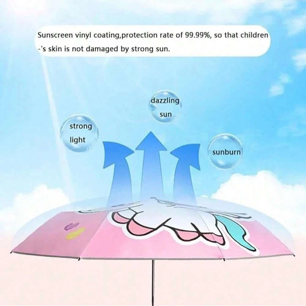 Unicorn Kids Umbrella - Lightweight 8K Aluminium Frame for Boys and Girls