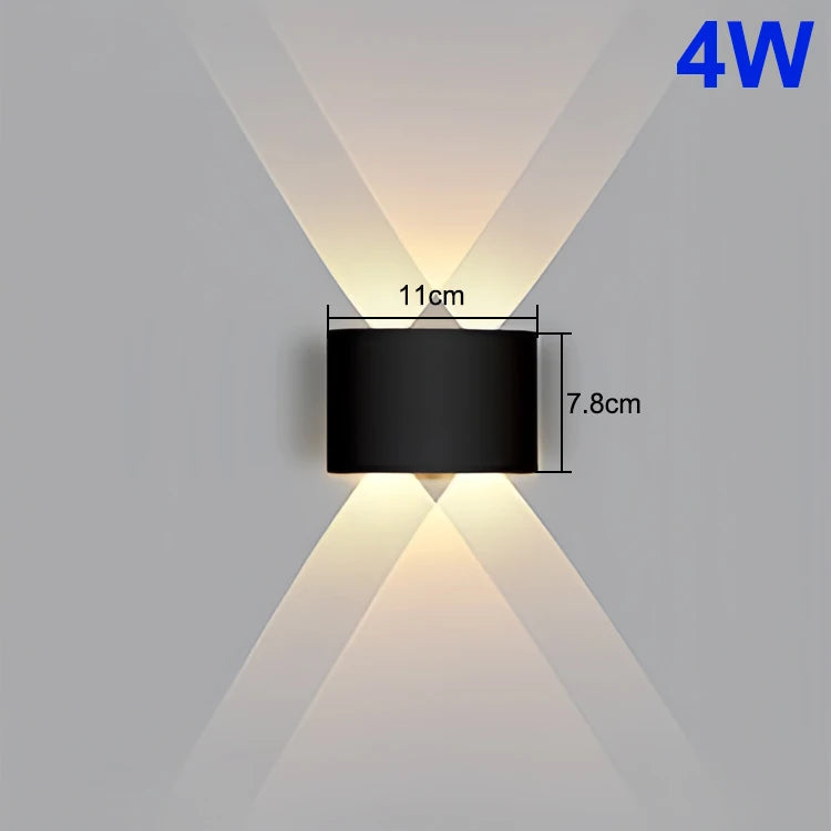Up and Down LED Wall Lamp - Waterproof Light in Warm or Cool White