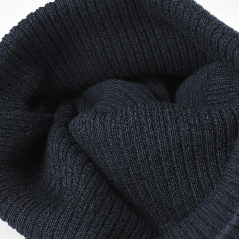 Cotton Beanie Cap - Knitted One-Size Casual Hat in Four Colours