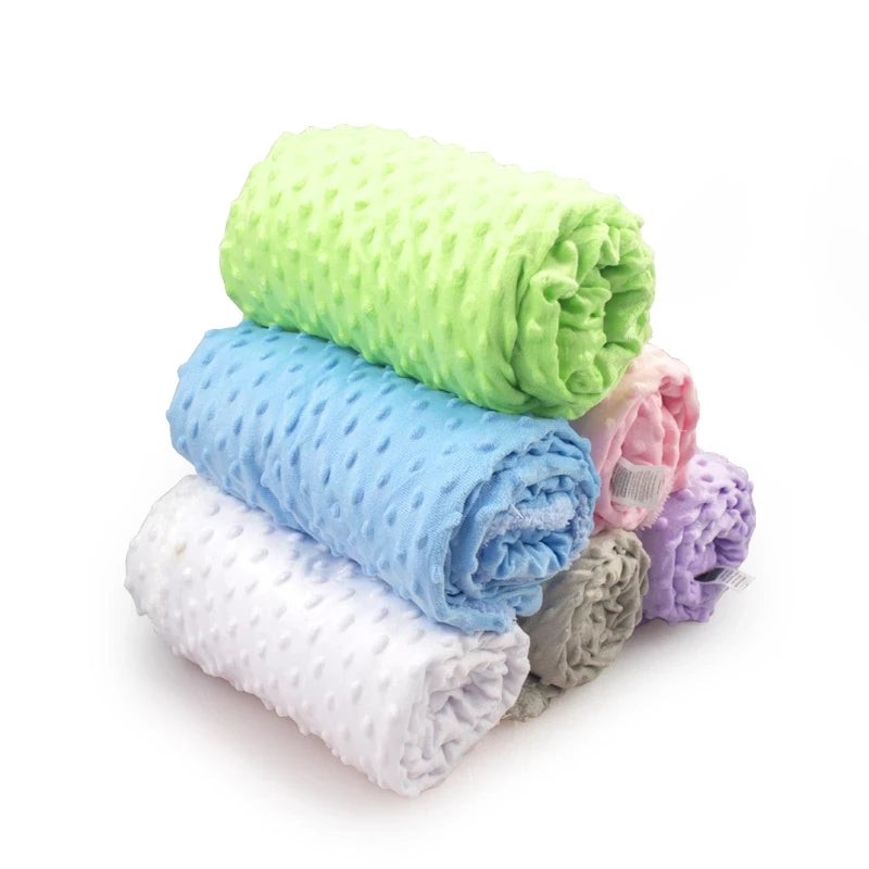 Baby Swaddle Blanket - Soft Fleece Thermal Wrap for Newborns, 100 x 70cm Stroller Cover