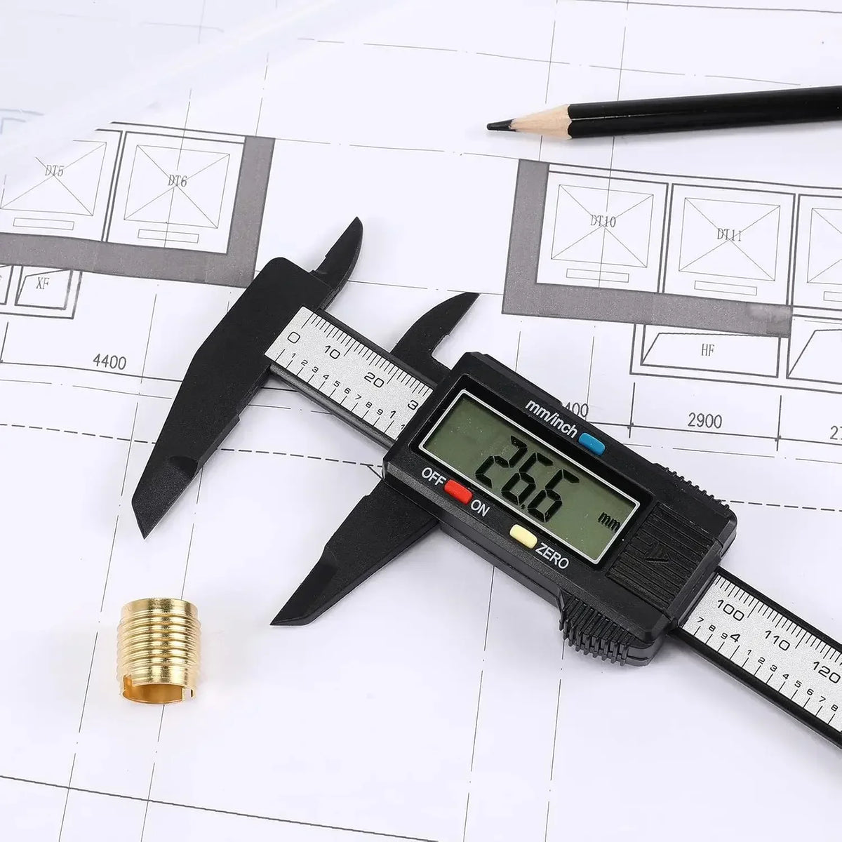 Digital Caliper 100mm & 150mm - LCD Measuring Tool with Inch and Millimetre Switch