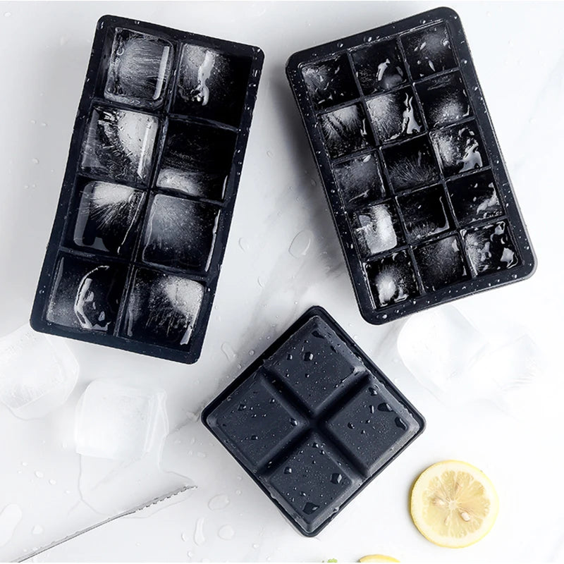 Silicone Ice Cube Molds - Sphere, Skull & Grid Trays for Whiskey & Cocktails