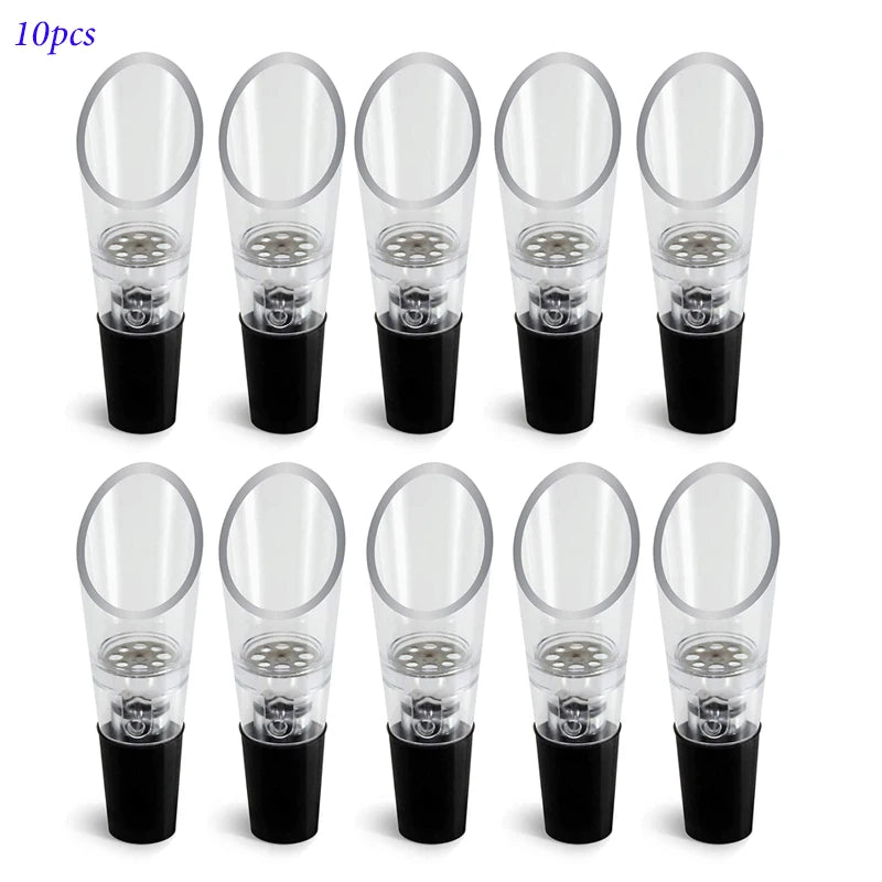 Crystal Wine Aerator Pourers - Multipacks of 2, 5, 10 or 12 Pieces
