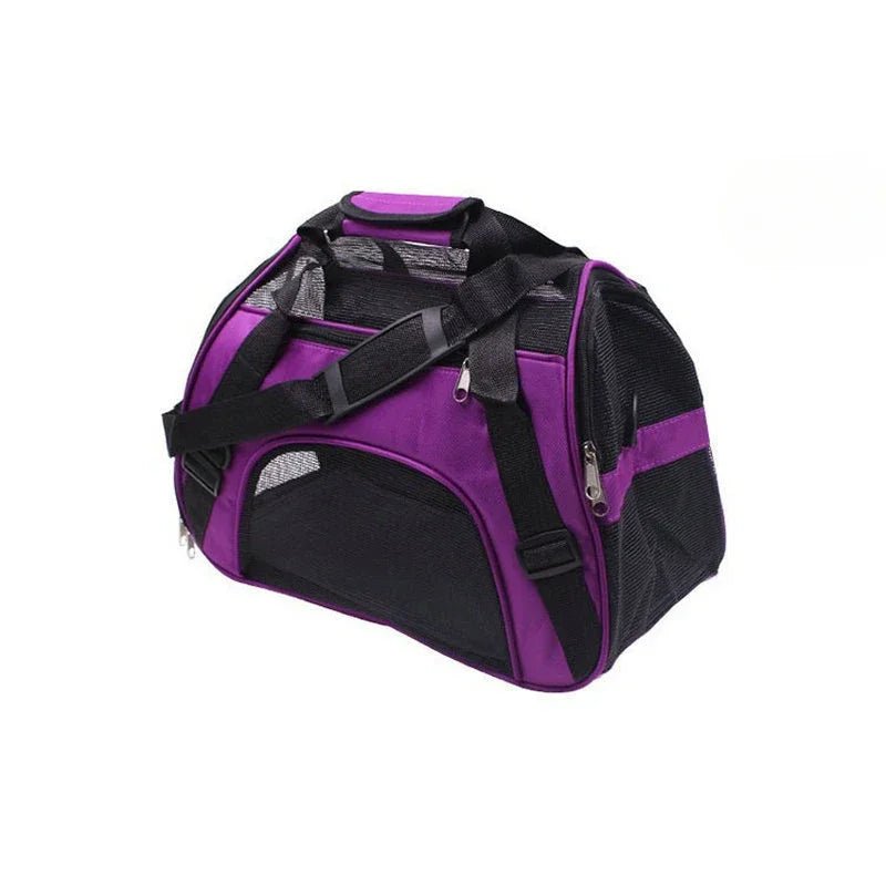 Pet Carrier Bag - Breathable Foldable Cat and Dog Travel Bag in S, M and L
