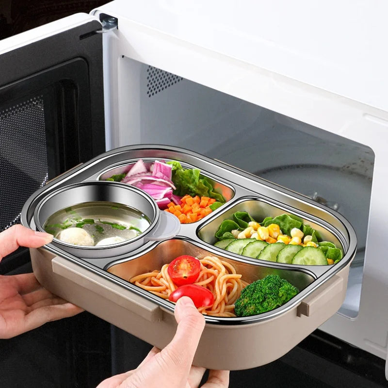 Stainless Steel Insulated Lunch Box - 1000ml, 1500ml & 2000ml Sizes