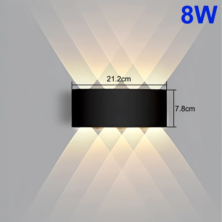 Up and Down LED Wall Lamp - Waterproof Light in Warm or Cool White