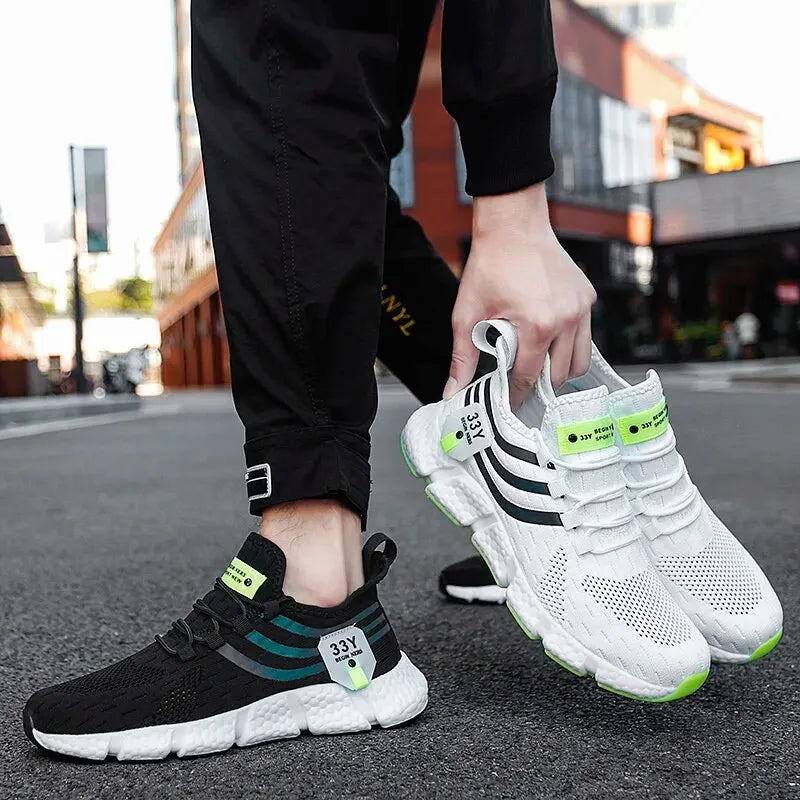 Mens Casual Sport Shoes - Breathable Lightweight Trainers in Sizes 37-46