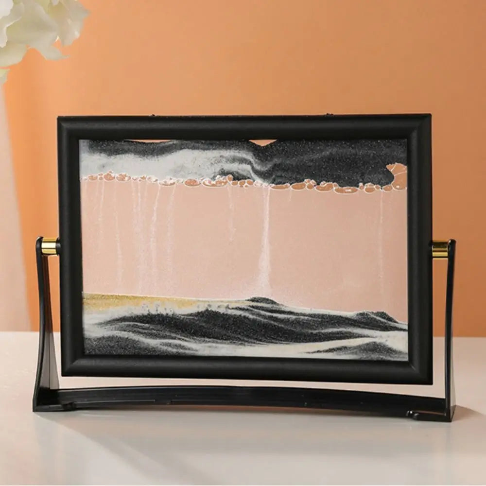 Rotatable Moving Sand Art - Glass Sand Picture in 5 and 7 Inch Sizes