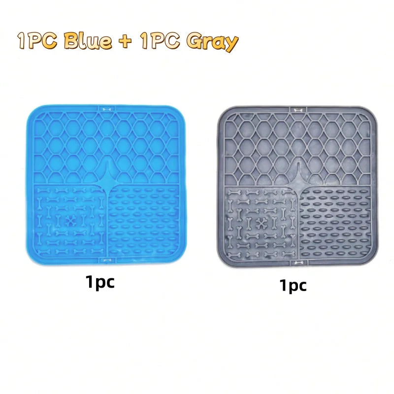 Pet Lick Mat - Silicone Suction Slow Feeder for Dog Bathing and Training