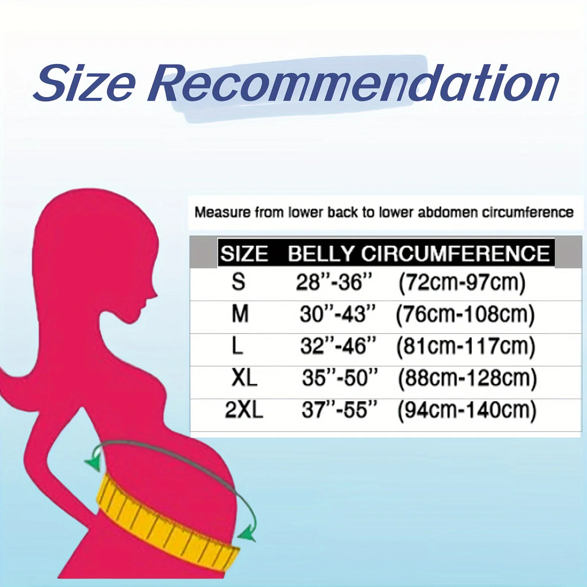 Maternity Support Belt - Adjustable Breathable Pregnancy Belt, Sizes S to XXL