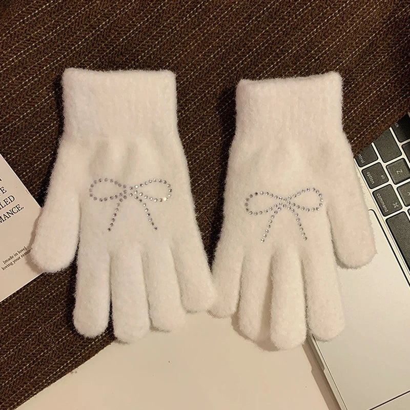 Plush Cycling Gloves for Women - Thickened Coldproof Winter Gloves, 6 Styles