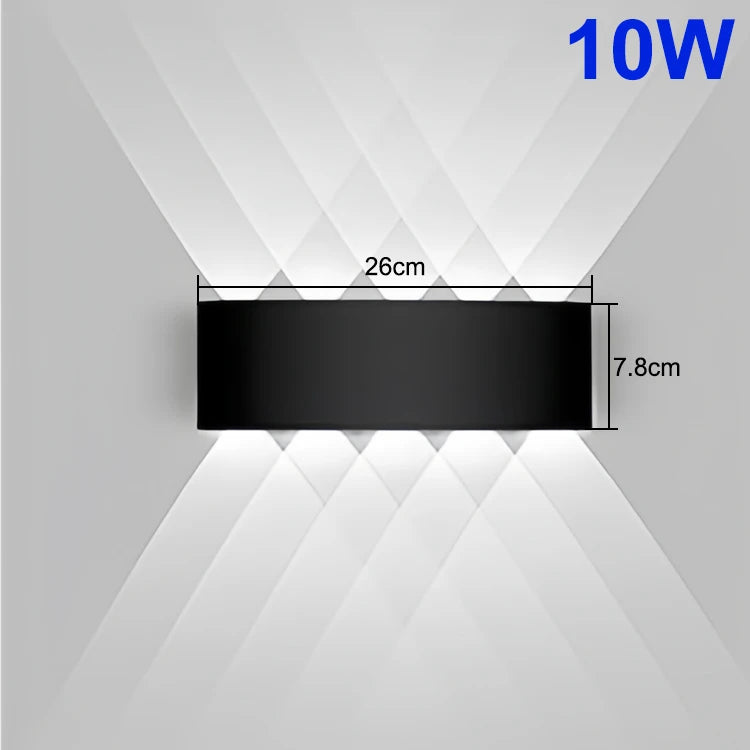 Up and Down LED Wall Lamp - Waterproof Light in Warm or Cool White