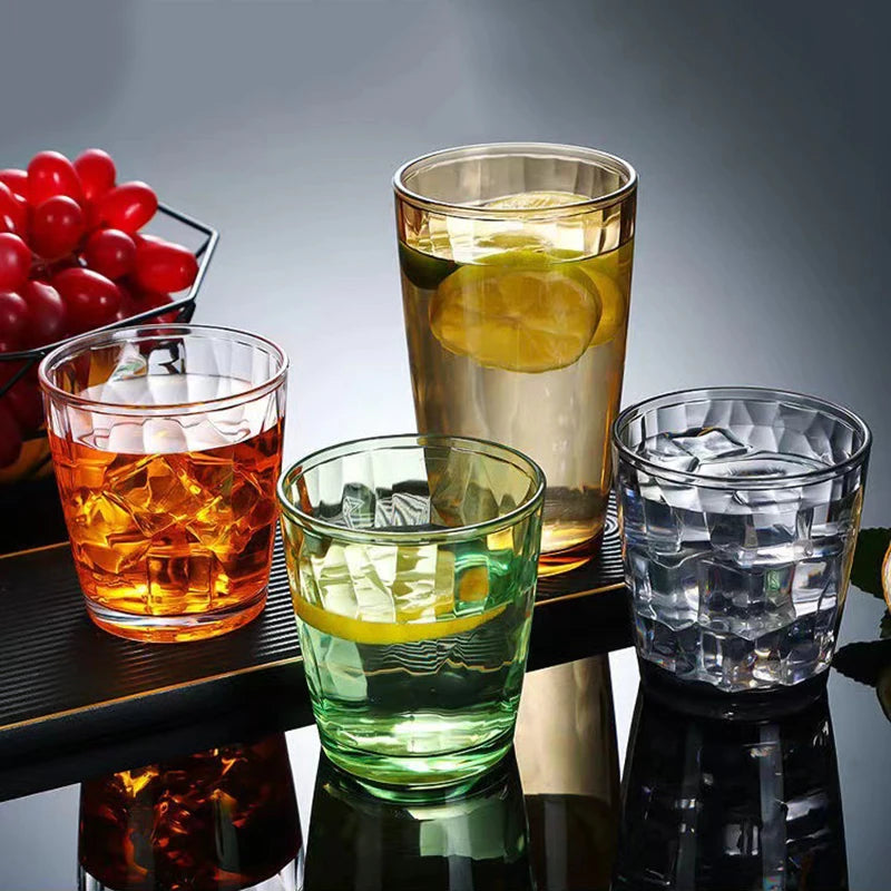 Unbreakable Acrylic Wine Glasses - Reusable 210ml and 310ml Cups for Parties