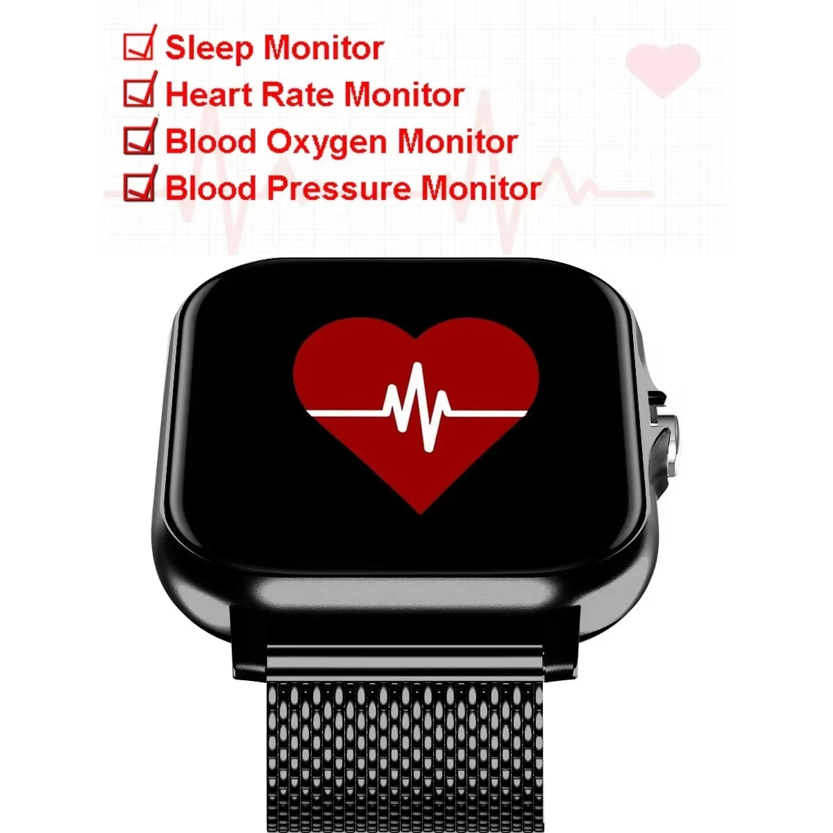 Multifunctional Smart Watch - 12 Colour and Band Options for Everyday Wear