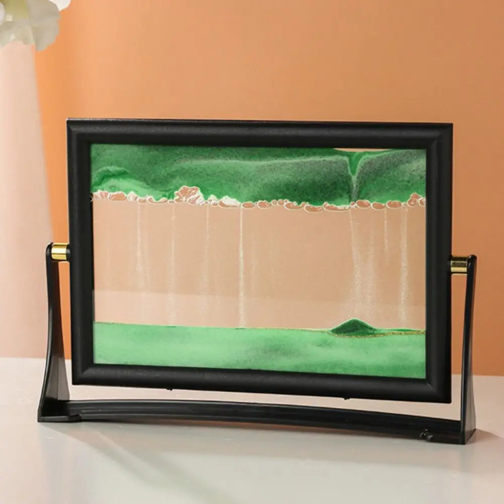 Rotatable Moving Sand Art - Glass Sand Picture in 5 and 7 Inch Sizes