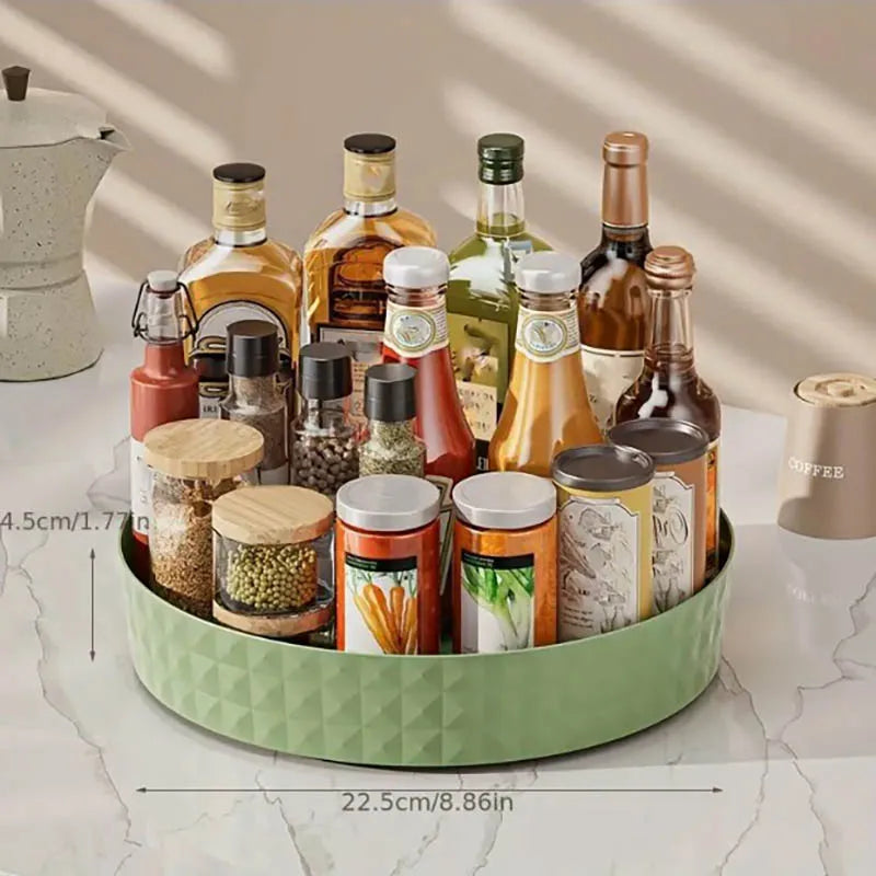 Rotating Countertop Storage Rack - 360 Lazy Susan Spice and Cosmetic Organiser