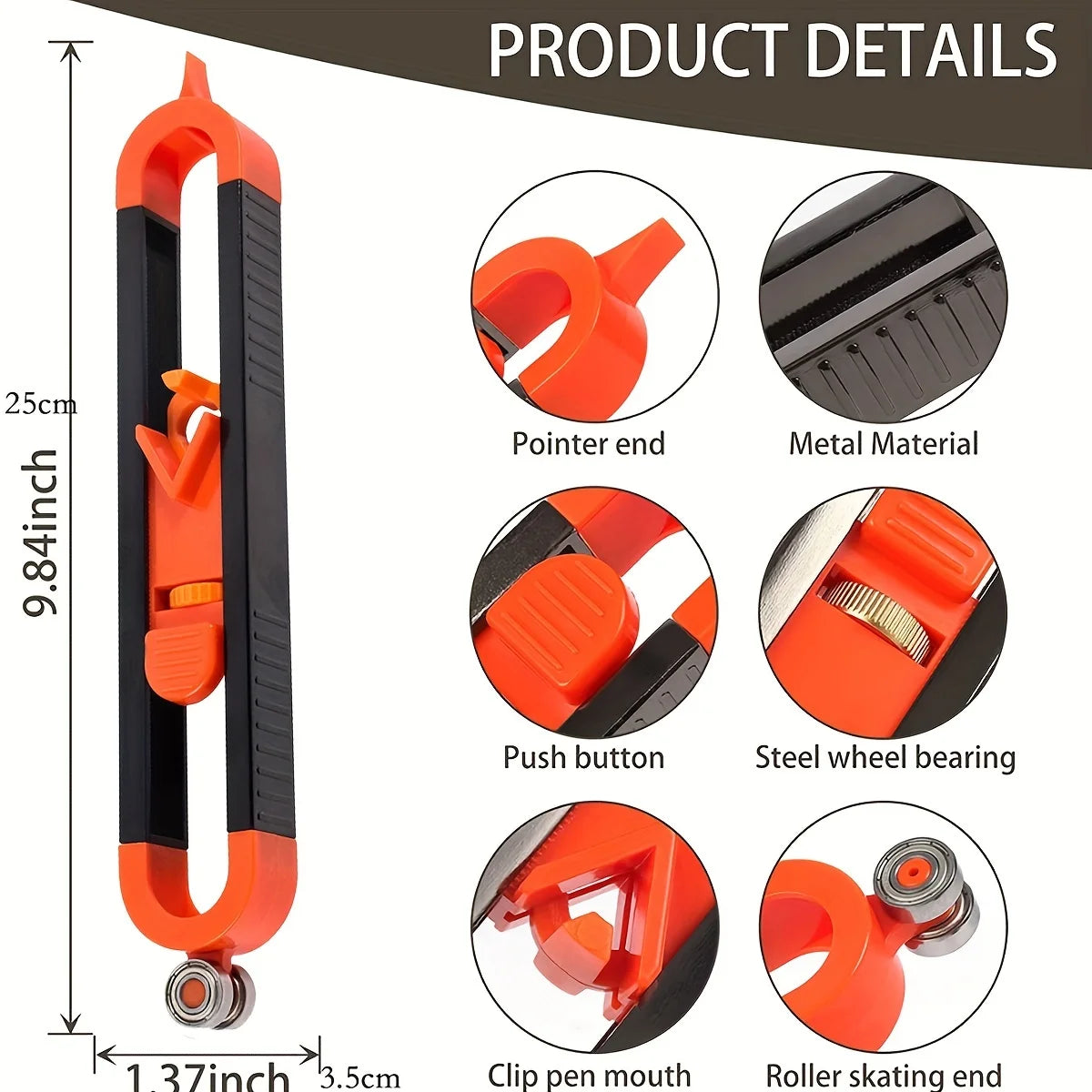 Contour Gauge Scribe Tool - Shape Duplicator for Accurate Woodworking Marking