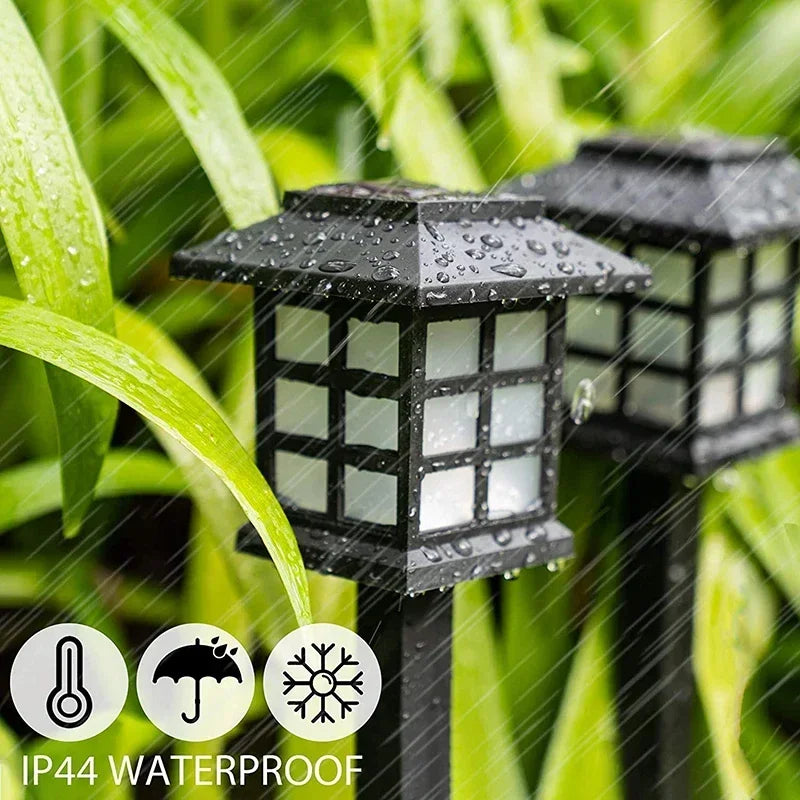Solar Pathway Lights - Waterproof LED Garden Stake Lamps in 2, 4, 6, 8 and 12 Packs