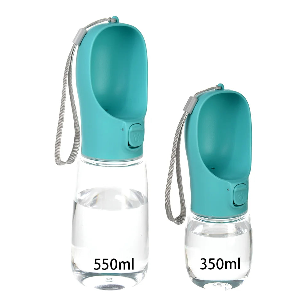 Portable Dog Water Bottle - Travel Drinking Bowl and Dispenser for Walks, 350ml and 550ml