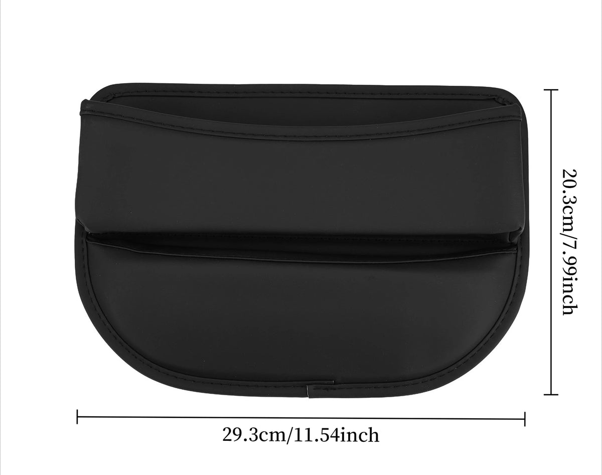 Leather Car Seat Gap Organiser - Console Crevice Filler and Side Storage Pocket