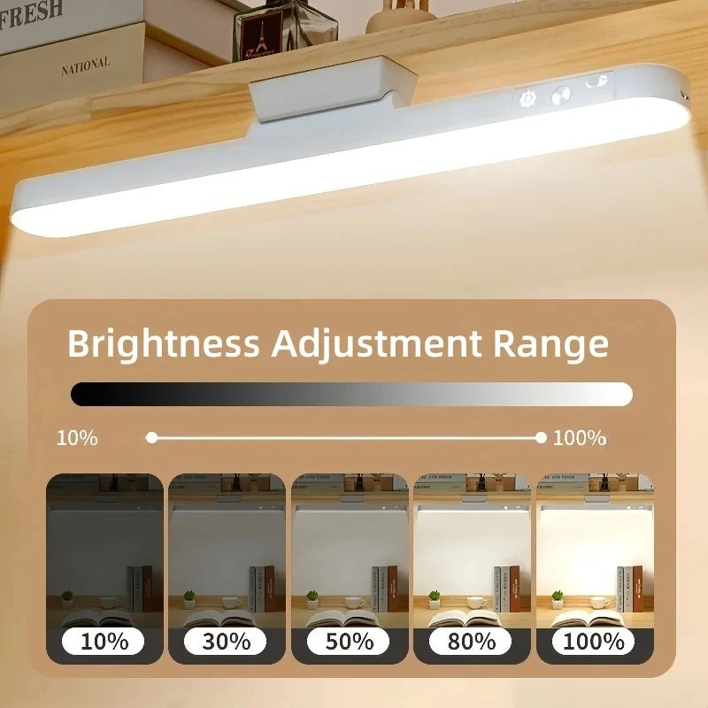 LED Table Lamp - Rechargeable Magnetic Dimmable Desk Light, 3 Colours
