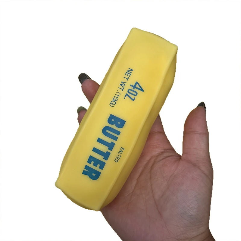 Butter Stick Squishy - Squeezable Novelty Fidget Toy in Three Colourways