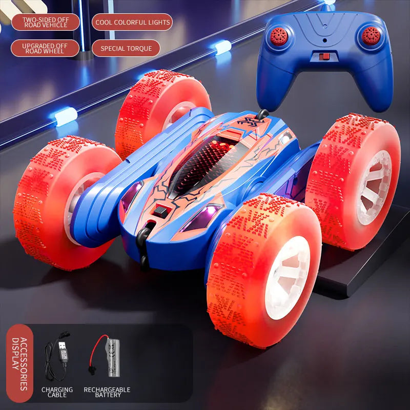 RC Stunt Car - Double-Sided Remote Control Car for Kids in 5 Colours