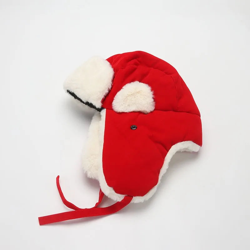 Bomber Hat - Thick Fur and Velvet Lined Winter Cap for Men and Women