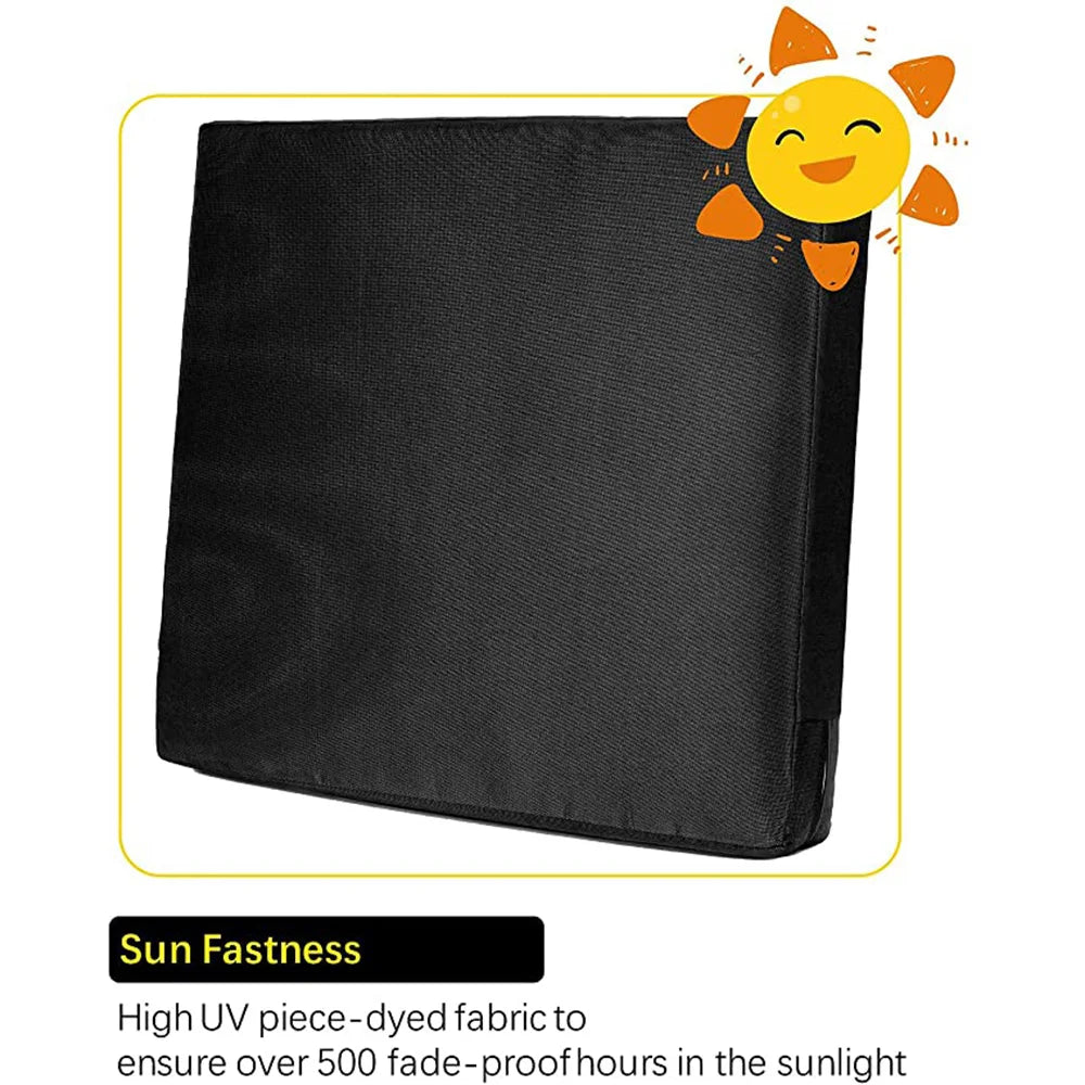 Patio Chair Cushion Covers - Water-Resistant Replacement Slipcovers in 10 Sizes