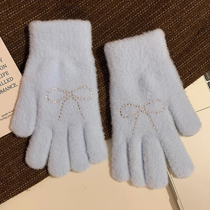 Plush Cycling Gloves for Women - Thickened Coldproof Winter Gloves, 6 Styles