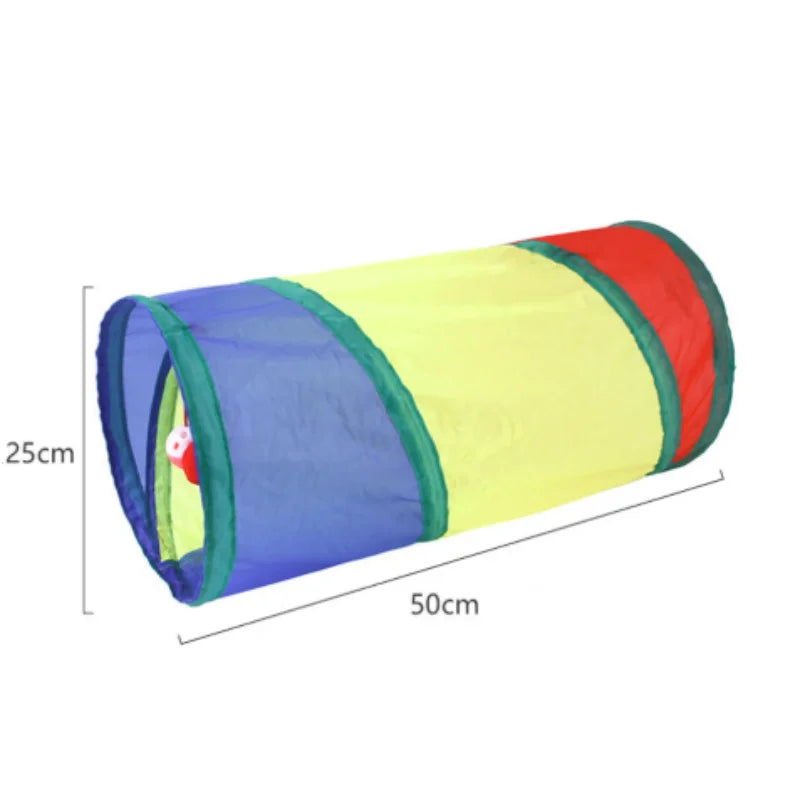 Foldable Cat Tunnel - Collapsible Pop-Up Play Tube for Kittens, Cats and Small Pets