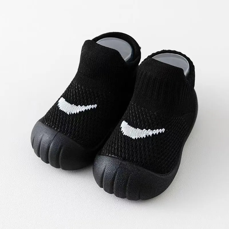 Baby Sock Shoes - Soft Rubber Sole First Walker Shoes in 11.5-15.5cm Sizes