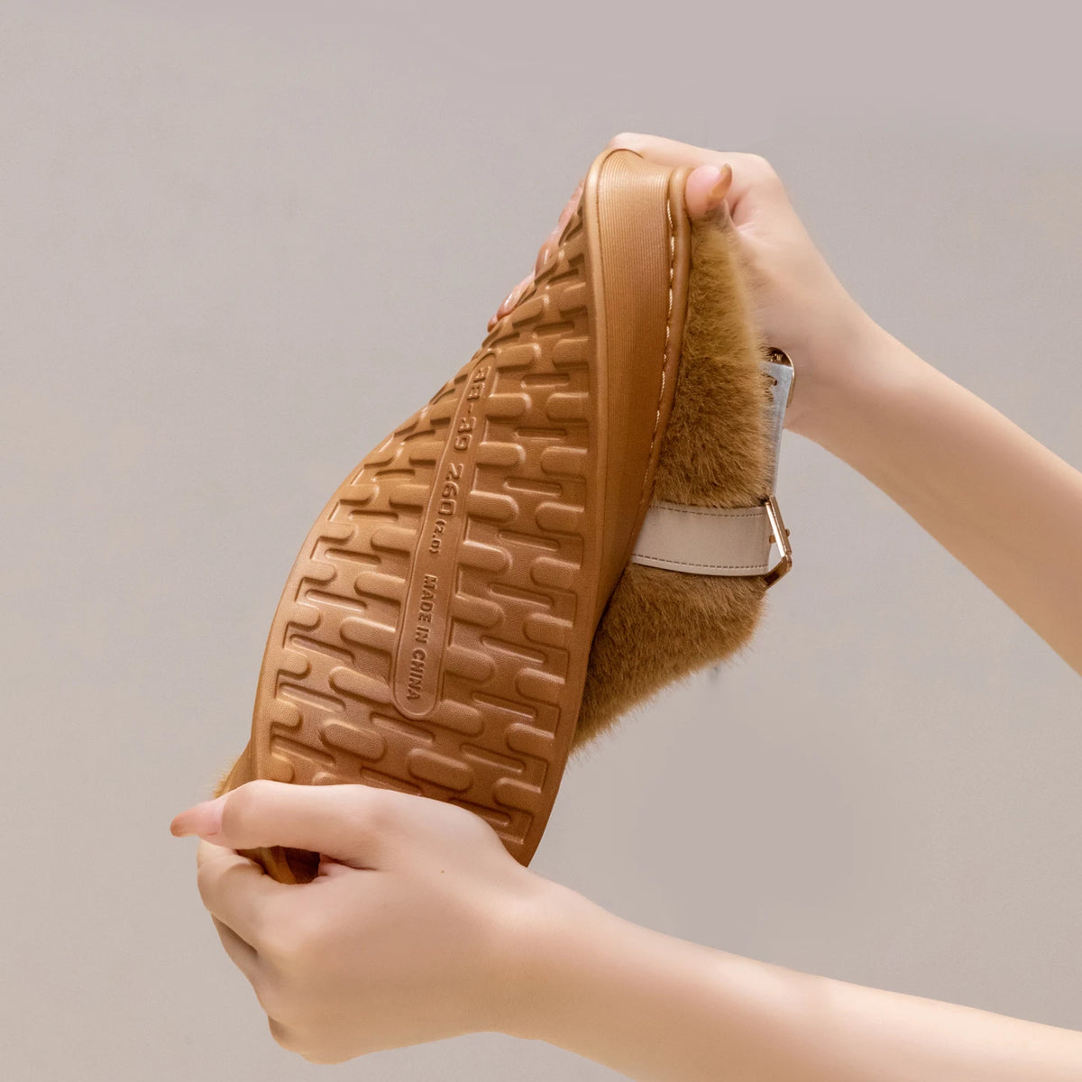Women's Plush Slippers - Non-Slip Indoor House Shoes, Sizes 36-45
