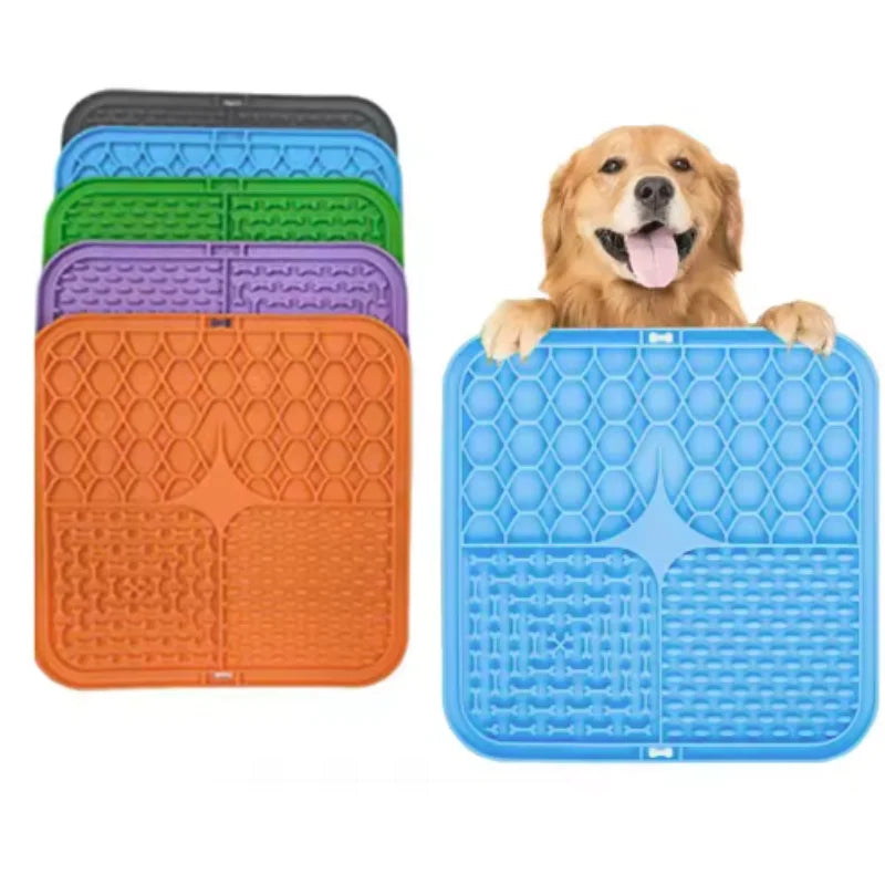Pet Lick Mat - Silicone Suction Slow Feeder for Dog Bathing and Training