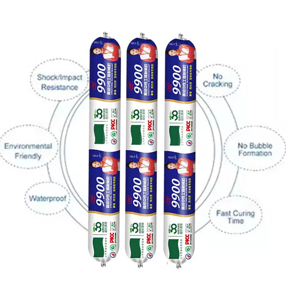 Waterproof Silicone Sealant - Structural Wall Adhesive in Four Colours