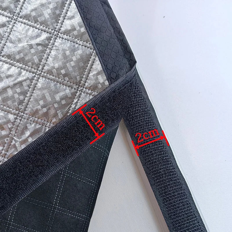 Magnetic Door Curtain - Thick Thermal Winter Screen in 14 Widths, 15 Heights