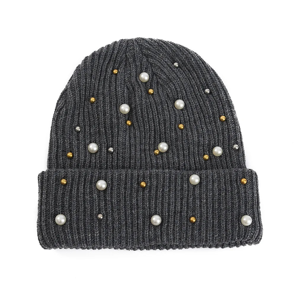 Women's Soft Knit Beanie Hat - Warm One-Size 55-60cm Cap in 13 Colours