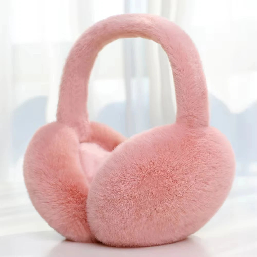 Plush Ear Warmers - Soft Foldable Winter Earmuffs for Women and Men, 7 Colours