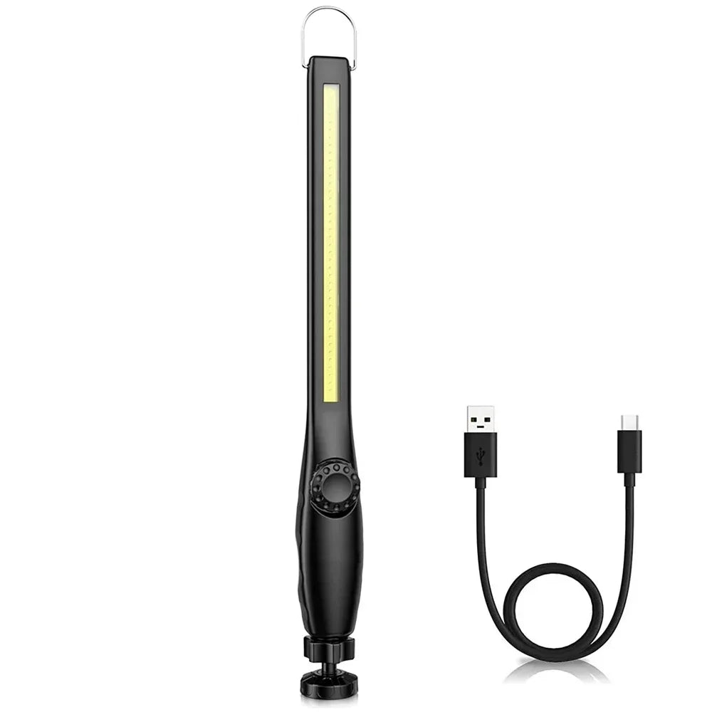 COB LED Work Light - Rechargeable Cordless Magnetic Inspection Lamp for Car, Garage and Camping
