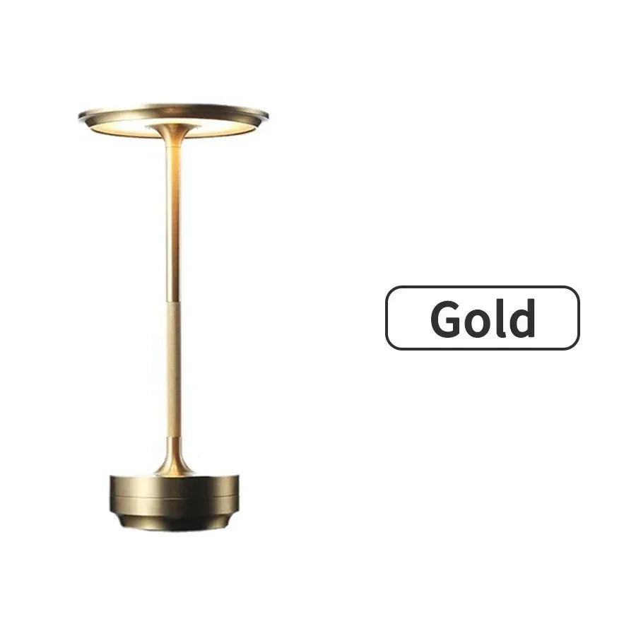 Wireless Table Lamp - USB Rechargeable Touch Candle Light for Bedroom