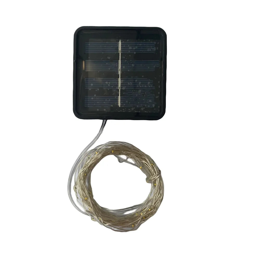Solar Fairy String Lights - Waterproof 12m 100 LED Outdoor Garden Lights, 8 Modes