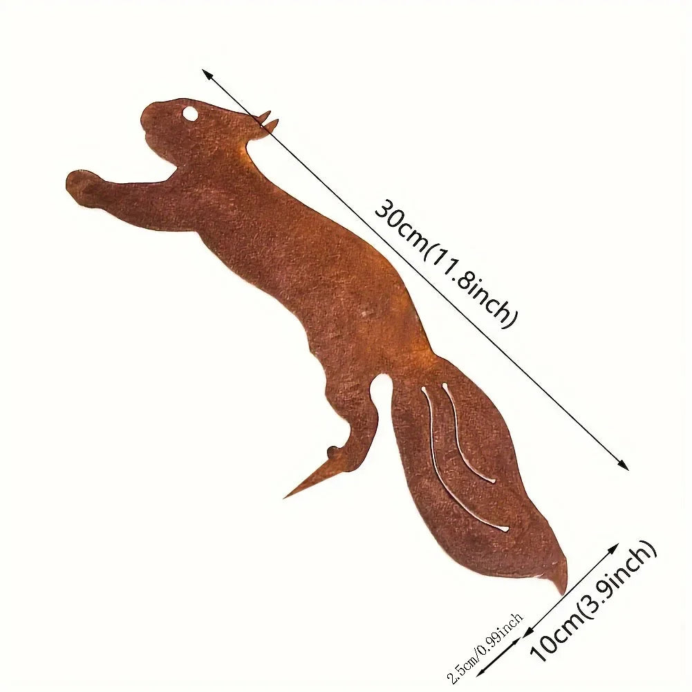 Cat Garden Stakes - Metal Silhouette Lawn Ornaments for Patios, Beds and Borders