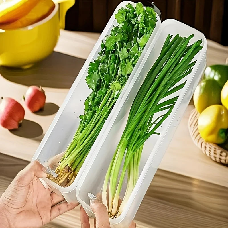 Refrigerator Organiser Boxes - Transparent Fridge Storage Bins, 1 to 4 Pack