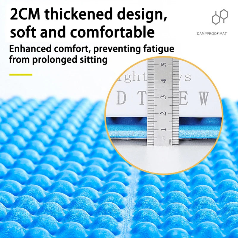 Egg Crate Foam Sleeping Pad - Lightweight Folding Camping Mat 186 x 56cm