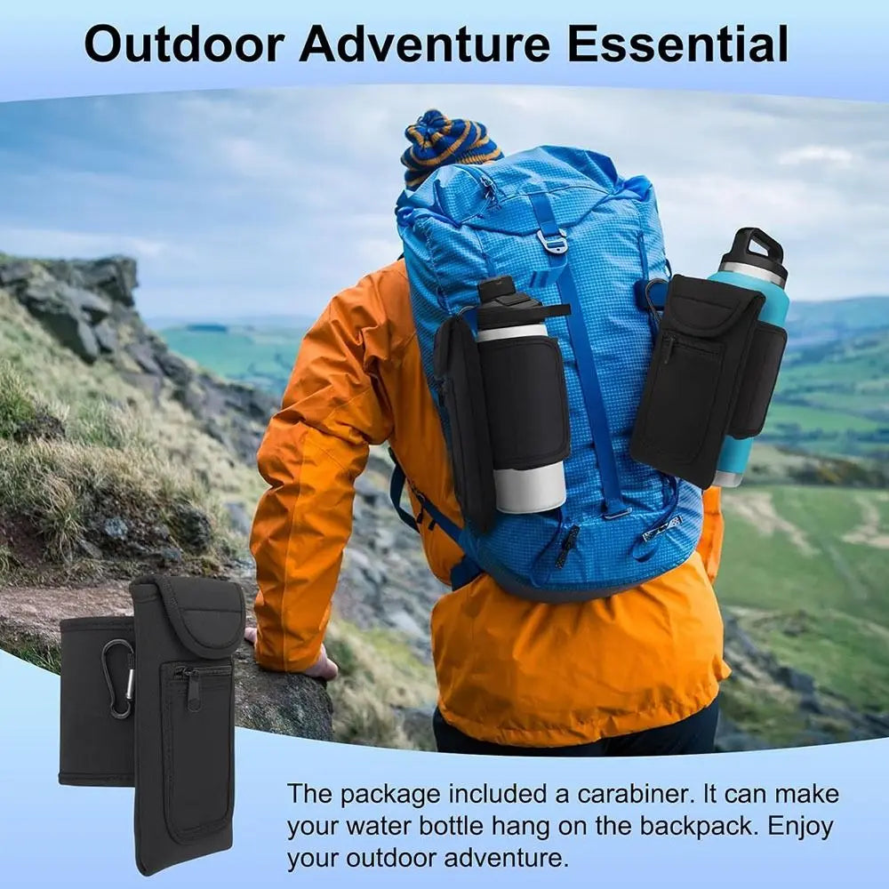 Magnetic Water Bottle Holder - Metal Gym Bag Clip for Racks and Frames
