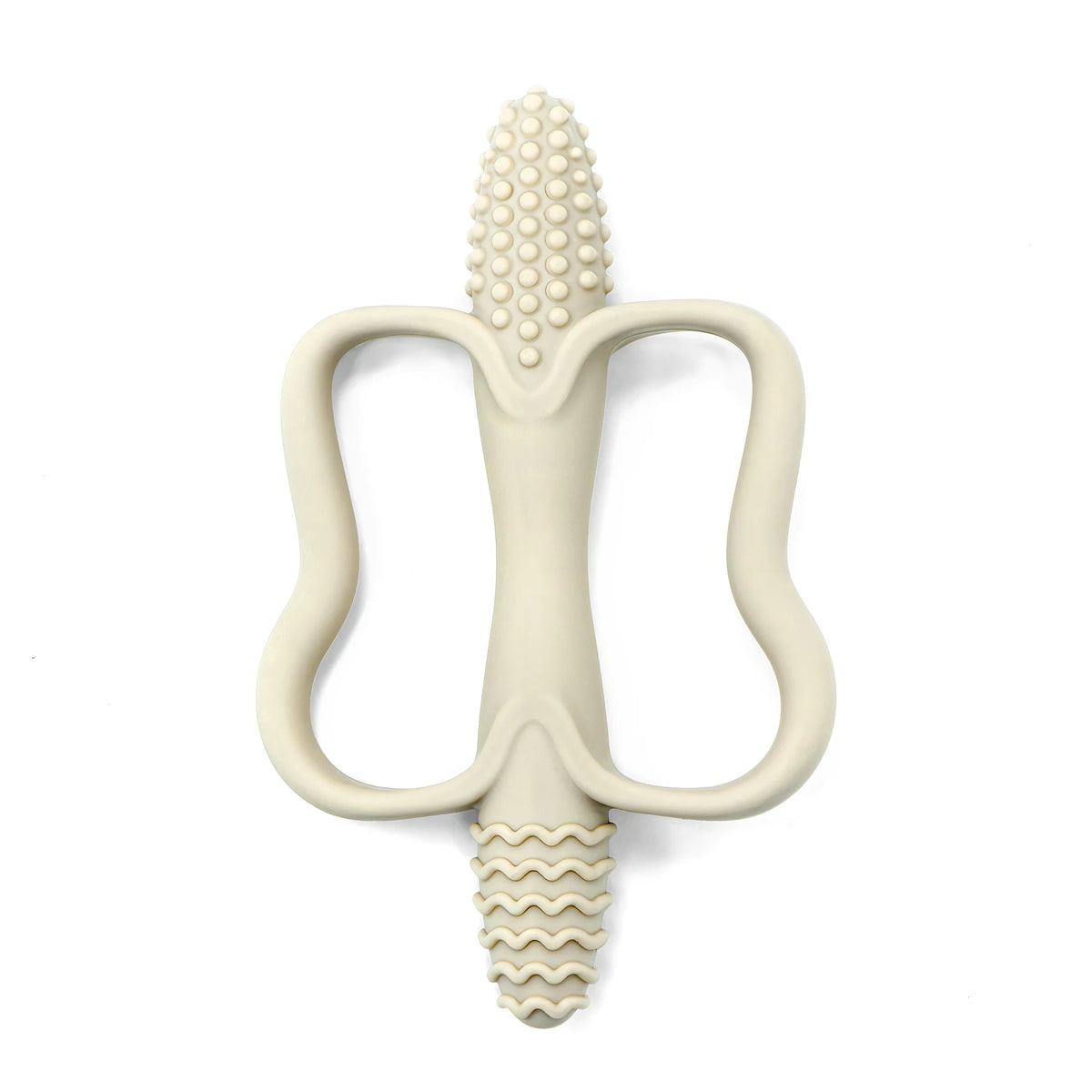 Silicone Teething Stick - Corn Shaped Baby Teether with Handle, 6 Colours