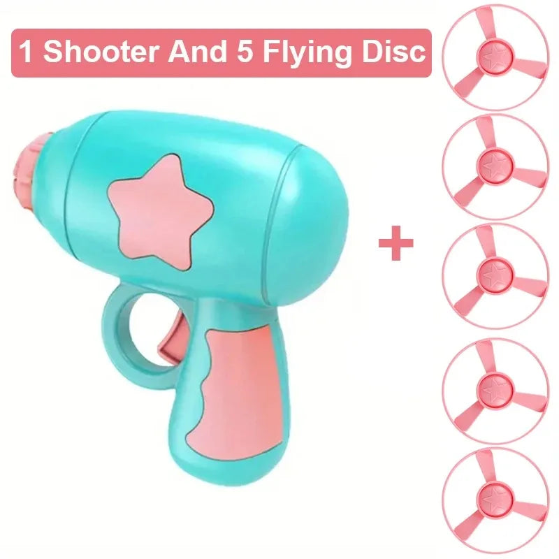 Cat Disc Shooter Toy - Mini Flying Disc Chase Game for Kittens