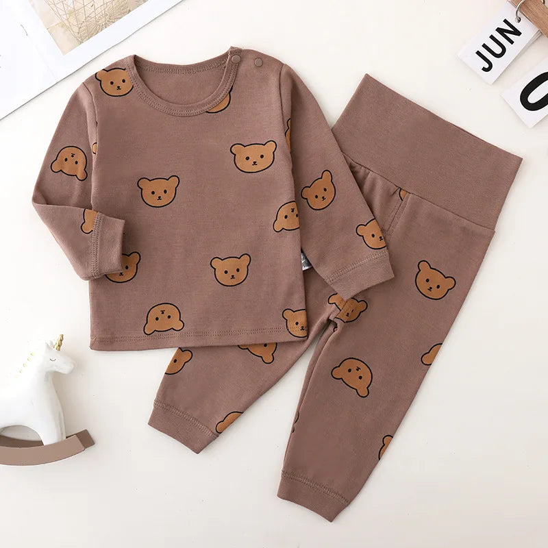 Baby Underwear Set - Long Sleeve Cotton Base Layer for 3 Months to 3T