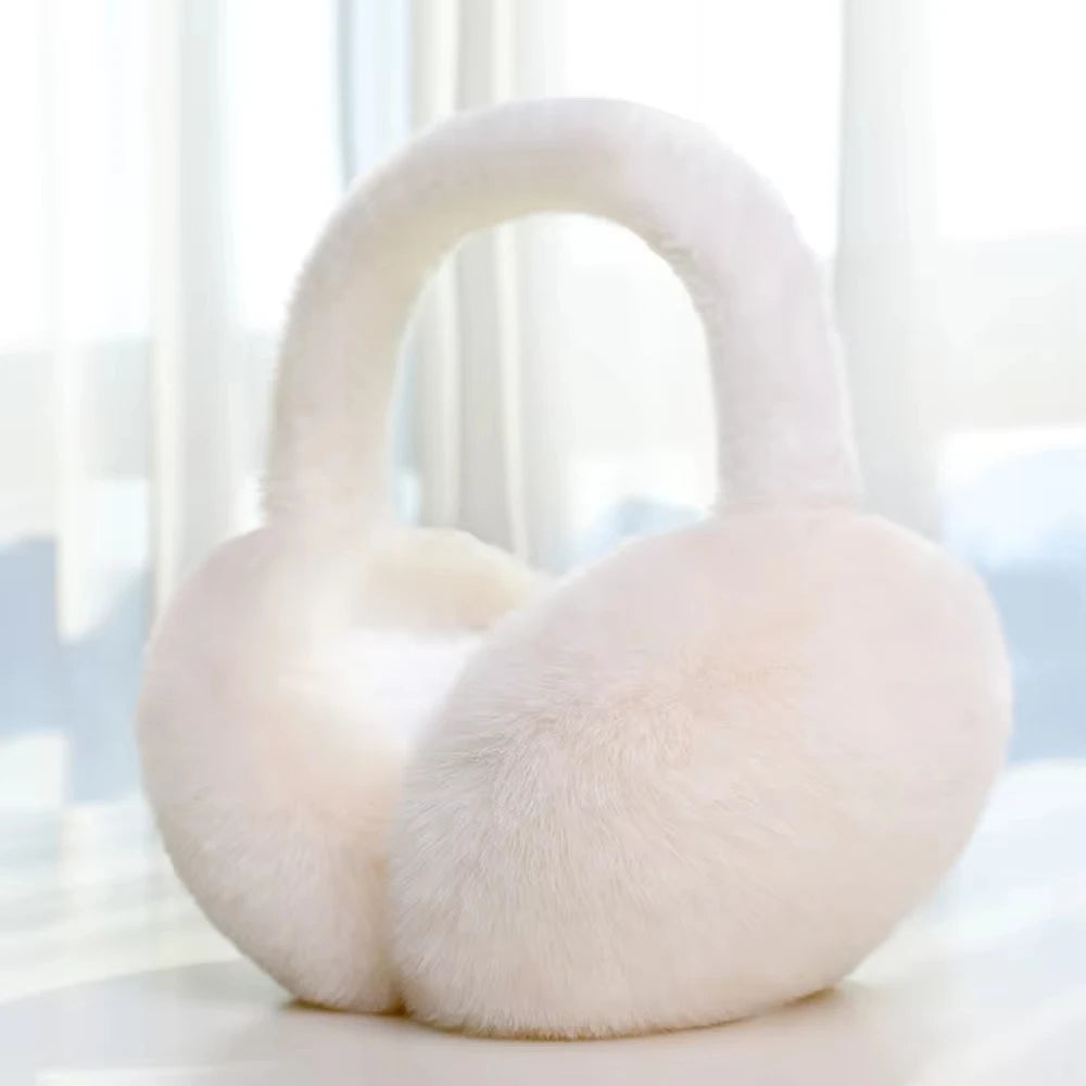 Plush Ear Warmers - Soft Foldable Winter Earmuffs for Women and Men, 7 Colours