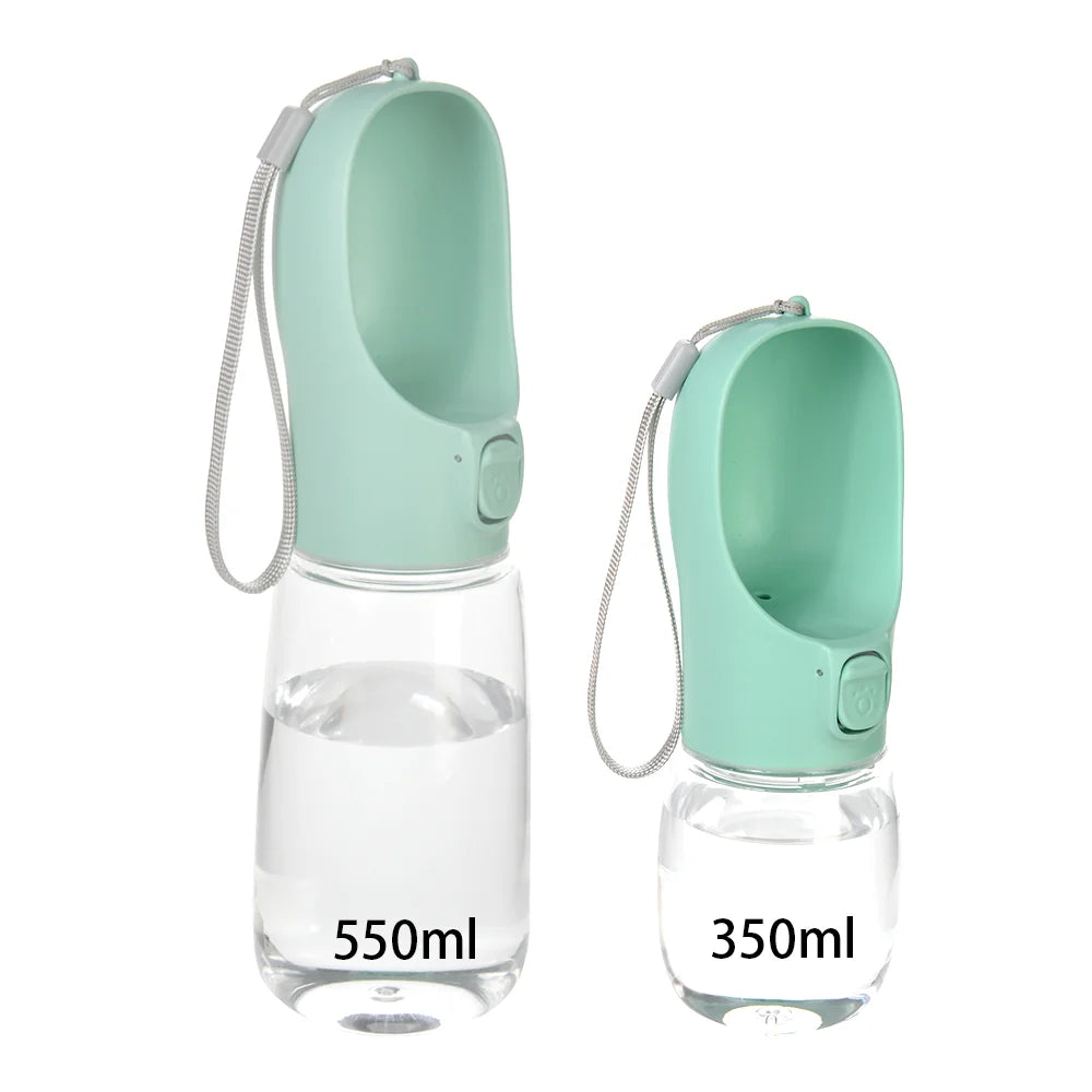Portable Dog Water Bottle - Travel Drinking Bowl and Dispenser for Walks, 350ml and 550ml